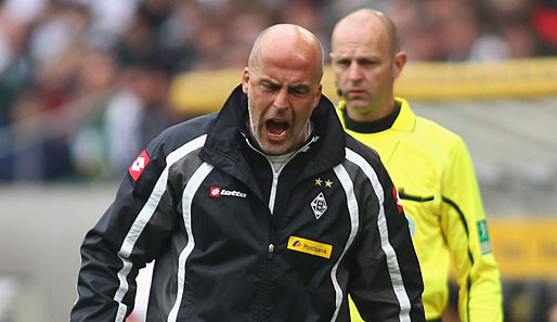 Gladbachs Trainer Michael Frontzeck war ein No-Call vor Hoffenheims 2:1 ein Dorn im Auge