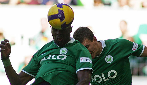 Edin Dzeko (r.) und Grafite kamen 2007 zum VfL Wolfsburg