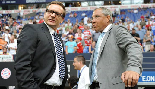 Die sportliche Kompetenz des FC Schalke: Horst Heldt (l.) und Felix Magath
