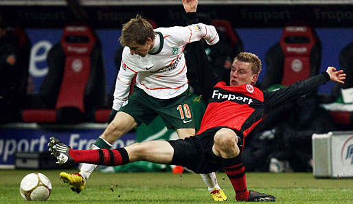 In der vergangenen Saison gewann Frankfurt beide Bundesliga-Spiele gegen Bremen
