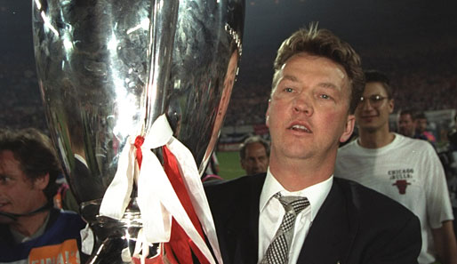 Bild aus glücklichen Zeiten: Louis van Gaal gewann 1995 die Champions League mit Ajax Amsterdam