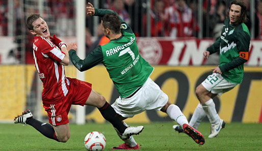Bayern und Bremen trafen in dieser Saison bereits in der Liga (0:0) und im Pokal (2:1) aufeinander