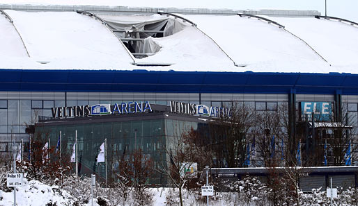 Schalke hat die Journalisten wegen der Löcher im Arena Dach im Vorfeld gewarnt