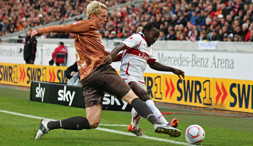 Im Hinspiel gewann der VfB Stuttgart gegen den FC St. Pauli mit 2:0