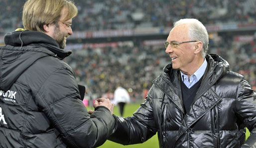Geht es nach Franz Beckenbauer (r.), könnte die Meisterschaft wieder spannend werden