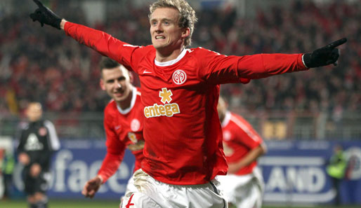 Andre Schürrle brachte den FSV Mainz 05 im Hinspiel gegen den 1. FC Nürnberg in Führung