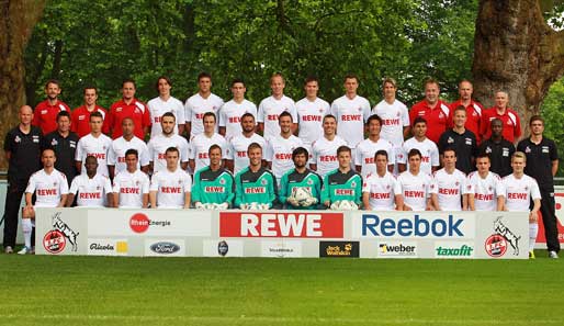 Der "neue" 1. FC Köln. Topneuzugang Sascha Riether fehlt auf diesem Teamfoto