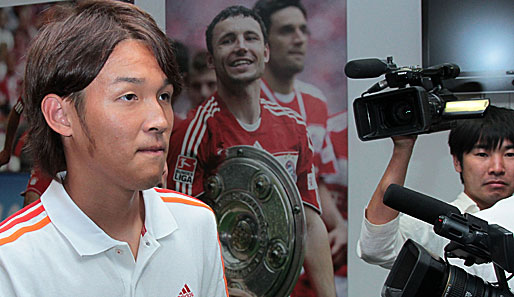 Bayern-Neuzugang Takashi Usami gab sich bei seiner Vorstellung in München sehr selbstbewusst