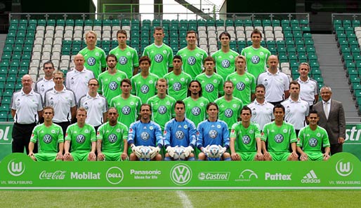 Gruppenbild ohne Diego: So sieht der VfL Wolfsburg in der Saison 2011/2012 aus