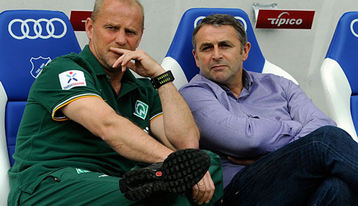 Thomas Schaaf (l.) und Klaus Allofs: Auch in der nächsten Saison noch bei Werder?