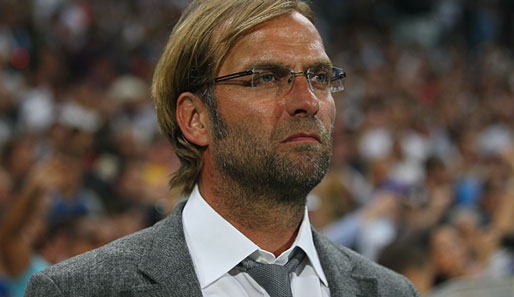 Jürgen Klopp liegt mit Borussia Dortmund nach acht Spieltagen auf Platz sechs