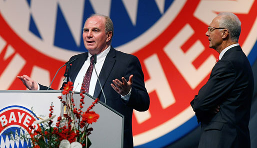 Bayern-Präsident Uli Hoeneß nahm Franz Beckenbauer den Wind aus den Segeln