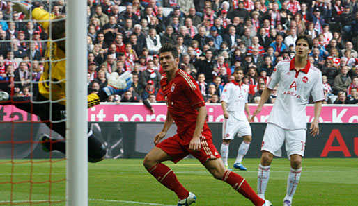 Mario Gomez brachte die Bayern gegen Nürnberg bereits in der 2. Minute mit 1:0 in Führung