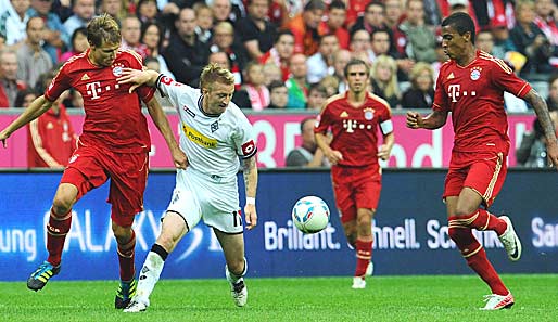 Gladbachs Marco Reus (2.v.l.) steht jetzt offenbar doch im Fokus von Bayern München