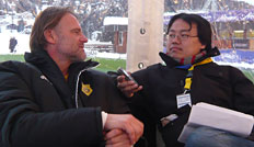 SPOX-Reporter Haruka Gruber traf sich mit Jörg Stiel zum Interview