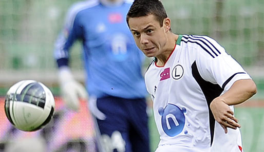 Ariel Borysiuk von Legia Warschau könnte schon bald für den 1. FC Kaiserslautern auflaufen