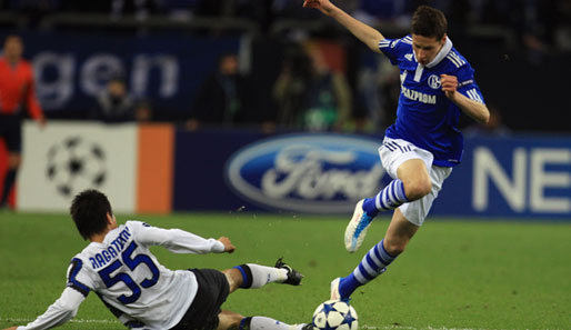 Draxler setzte sich in der Vorsaison mit Schalke gegen Inter im CL-Viertelfinale durch