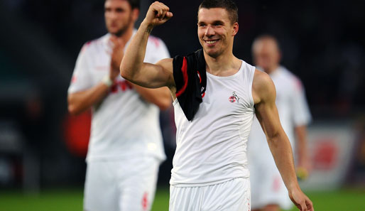 Lukas Podolski wird dem 1. FC Köln im Spiel gegen Schalke 04 zur Verfügung stehen