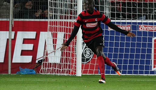 Papiss Demba Cisse erzielte in der Hinrunde neun Treffer für den SC Freiburg