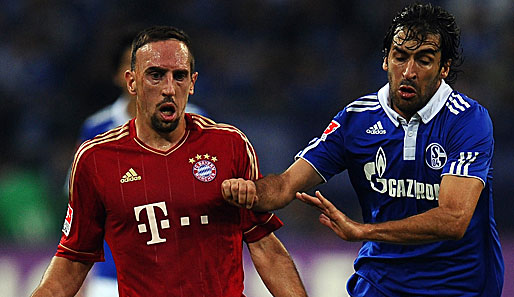 Siebener unter sich: Franck Ribery und Raul werden in der Allianz-Arena erneut aufeinandertreffen