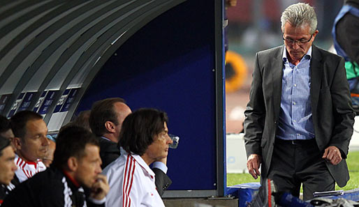 Wirkt allmählich frustriert: Bayern-Trainer Jupp Heynckes (r.)