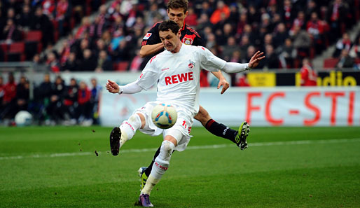 Milivoje Novakovic verletzte sich im Spiel gegen Leverkusen. Ein Ausfall im nächsten Spiel droht