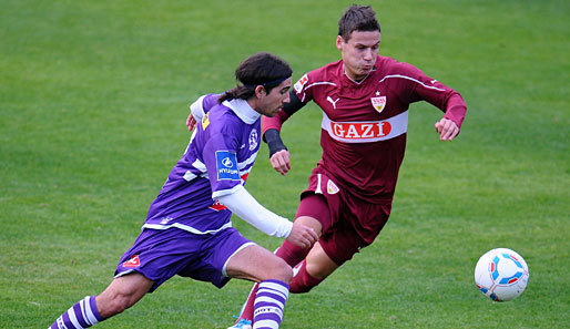 Stefano Celozzi (r.) bestritt diese Saison für den VfB zwei Spiele in der Bundesliga