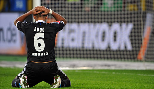 Der Hamburger SV und Dennis Aogo am Boden: Es droht der erste Abstieg der Vereinsgeschichte