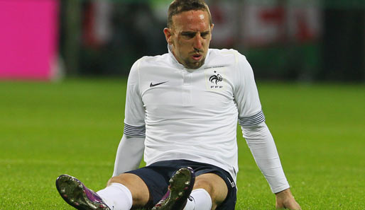 Hat sich beim Länderspiel gegen Deutschland eine Oberschenkelprellung zugezogen: Franck Ribery