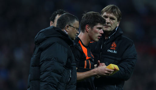 Klaas-Jan Huntelaar verletzte sich beim Länderspiel-Sieg gegen England
