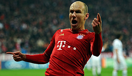 Arjen Robben von Bayern München steht schon immer für Tore und Titel