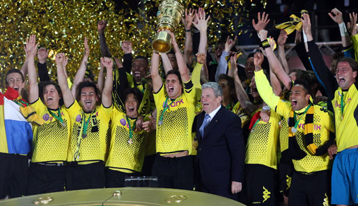 Auch in der kommenden Saison will Doublegewinner Borussia Dortmund wieder Titel feiern