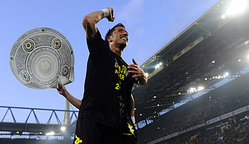 Nach zwei Meisterschaften mit dem BVB ist für Lucas Barrios Schluss in Dortmund