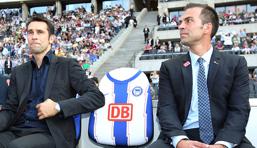 Markus Babbel (r.) und Michael Preetz (l.) zu gemeinsamen Zeiten bei der Hertha