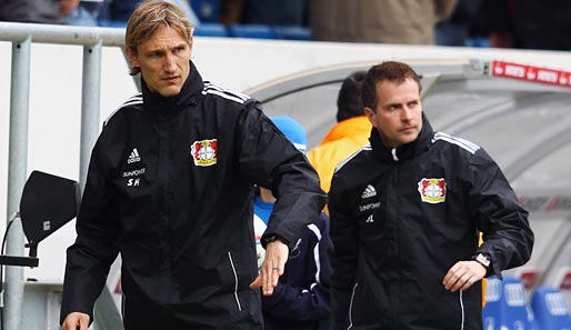Sami Hyypiä (l.) und Sascha Lewandowski (r.) sind seit April bei Bayer Leverkusen im Amt