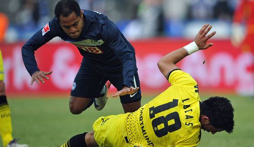 Raffael (l.) soll bei Meister Borussia Dortmund auf dem Zettel stehen
