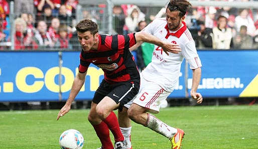 Stefan Reisinger (l.) hat in 72 Bundesligaspielen für den SC Freiburg zehn Tore erzielt
