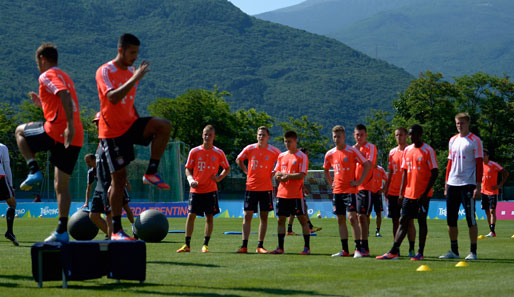 Seit Sonntag befindet sich der FC Bayern zum Trainingslager im Trentino