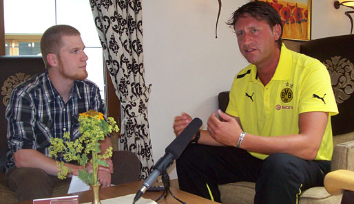Peter Krawietz unterhielt sich im BVB-Trainingslager mit SPOX-Redakteur Jochen Tittmar