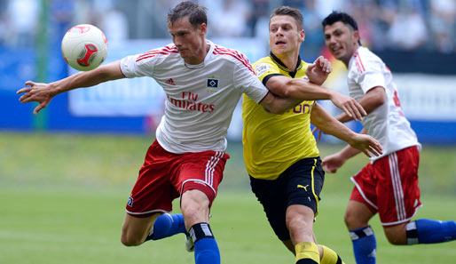 Marcell Jansen verlor mit dem Hamburger SV beim LIGA total! Cup auch gegen Borussia Dortmund