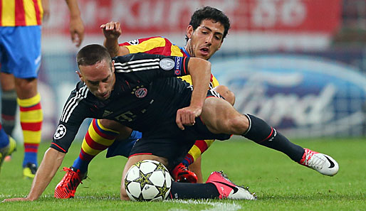 Franck Ribery verletzte sich im Champions-League-Spiel gegen den FC Valencia