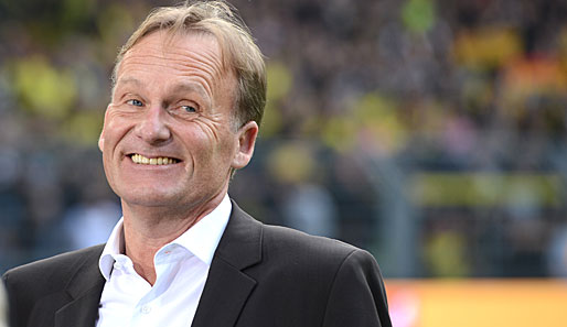 Freude beim BVB: Hans-Joachim Watzke verkündete das erfolgreichste Jahr der Vereinsgeschichte