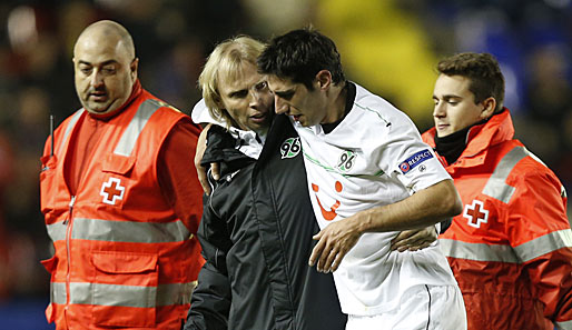 Lars Stindl verletzte sich im Europa-League-Spiel gegen Levante und musste ausgewechselt werden