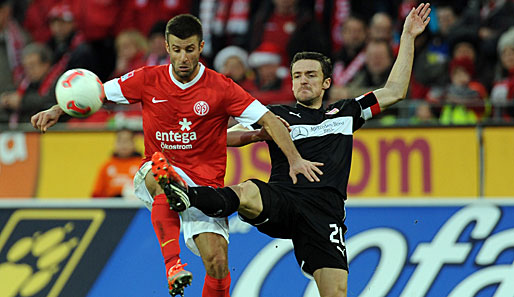 Stuttgarts Christian Gentner (r.) war nach der 1:3-Niederlage bei Mainz 05 bedient