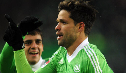 Diego brachte den VfL Wolfsburg gegen den VfB mit einem Tor aus 25 Metern auf die Siegerstraße