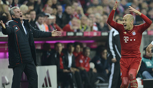 Gegen Mainz macht Jupp Heynckes Arjen Robben wenig Hoffnung auf einen Einsatz