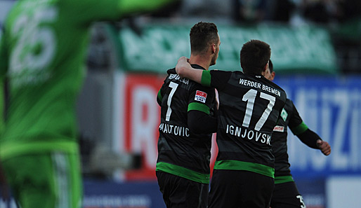 Marko Arnautovic (l.) erzielte gegen den VfL Wolfsburg sehenswert den Ausgleich