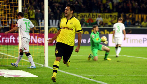Klare Sache: Beim 5:0-Sieg der Dortmund in der Hinrunde traf auch Ilkay Gündogan