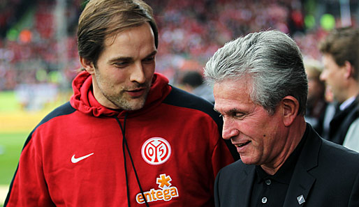 Jupp Heynckes (r.) könnte sich Thomas Tuchel als Trainer des FC Bayern vorstellen