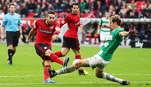 Im Hinspiel siegte Bayer Leverkusen mit 2:0 gegen den Aufsteiger